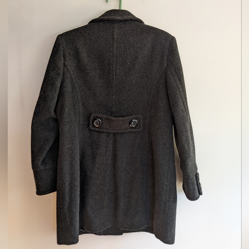 Anne Klein Wool Coat Black Petite Large - Picture 2 of 7